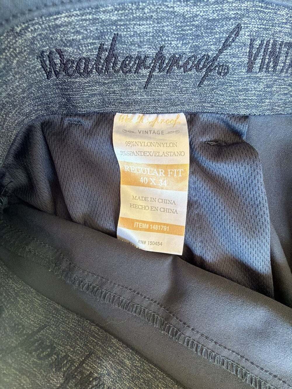 Weatherproof Vintage Regular Fit Pants 40x34